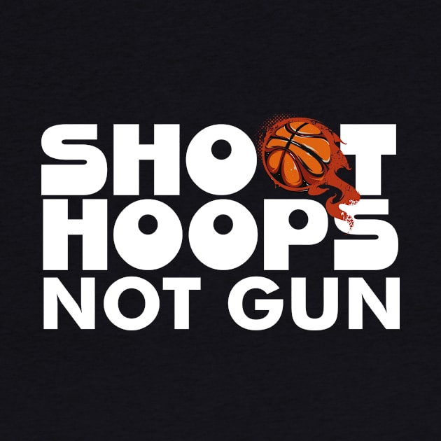 Shoot hoops not gun by paola.illustrations